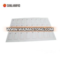 Quality A4 Paper PVC / PET Smart Wet or Dry Double Hole Rfid Inlay Sheet for Reprocessing RFID Card