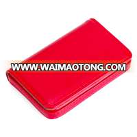 Factory price wholesale cheap custom visiting name business credit id PU leather card holder, wallet